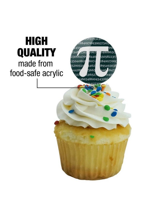 GRAPHICS & MORE Pi Math Geek Nerd 3.14 Cupcake Picks Toppers Decoration Set of 6 - Image 3