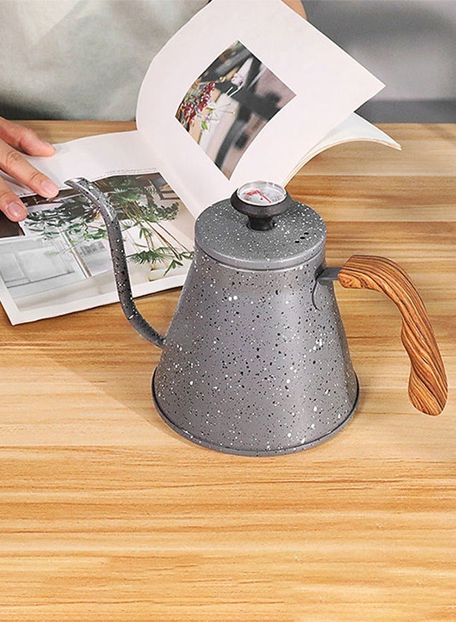 MITOYO Pour Over Coffee Kettle - Gooseneck Kettle with Thermometer - Stainless Steel Kettle With Lid - Coffee Server - 1200ml  - Image 2