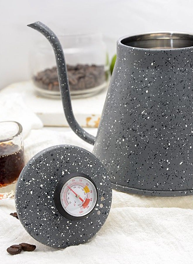 MITOYO Pour Over Coffee Kettle - Gooseneck Kettle with Thermometer - Stainless Steel Kettle With Lid - Coffee Server - 1200ml  - Image 5