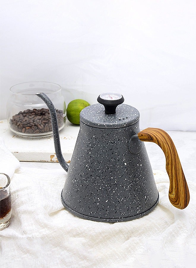 MITOYO Pour Over Coffee Kettle - Gooseneck Kettle with Thermometer - Stainless Steel Kettle With Lid - Coffee Server - 1200ml  - Image 3