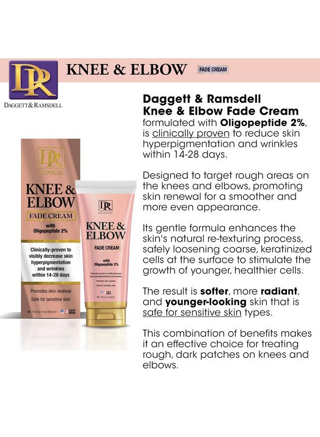 Daggett & Ramsdell Knee and Elbow Fade Cream with Oligopeptide 2% 4 oz. - Hyperpigmentation and Wrinkle Treatment, Safe for Sensitive Skin - Image 3