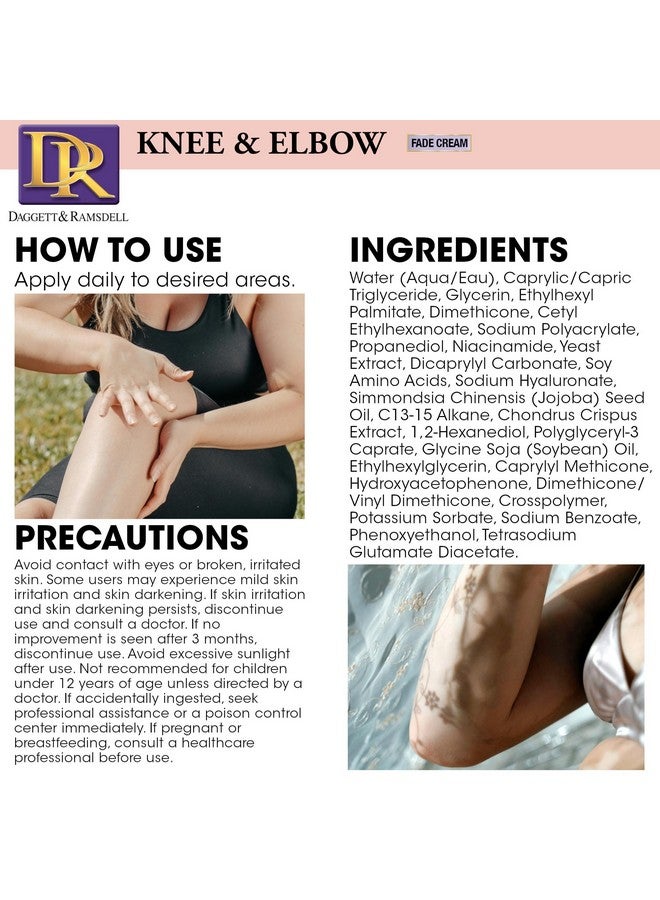Daggett & Ramsdell Knee and Elbow Fade Cream with Oligopeptide 2% 4 oz. - Hyperpigmentation and Wrinkle Treatment, Safe for Sensitive Skin - Image 5