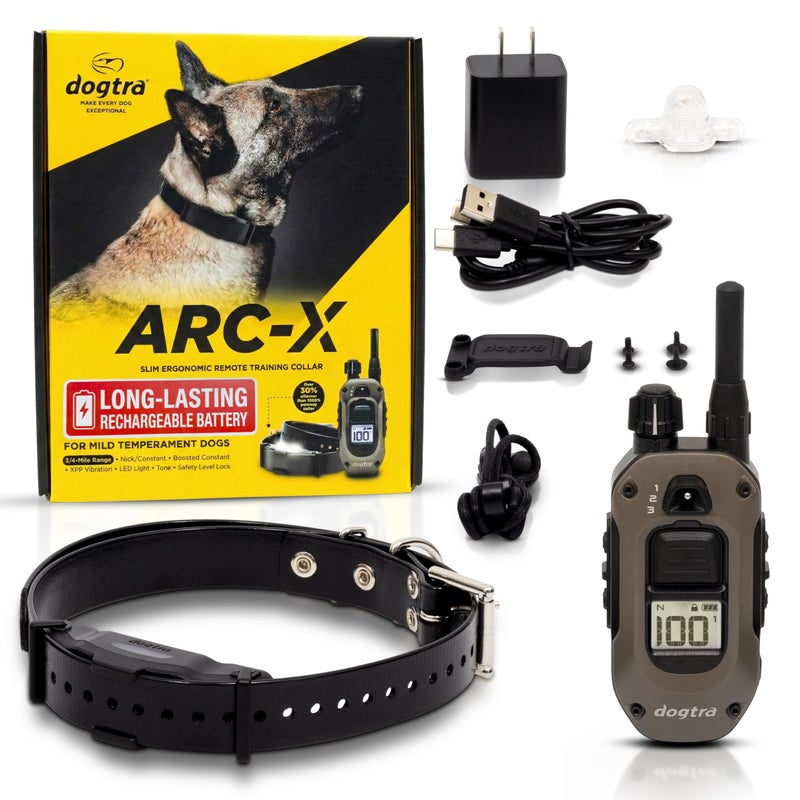 Dogtra ARCX ECollar for Dog Training 34 Mile Range for Dogs 15 lbs Slim Design IPX9K Waterproof 100 Stimulation Levels Vibration Tone Rechargeable Dog Owners and Professional Trainers - Image 2