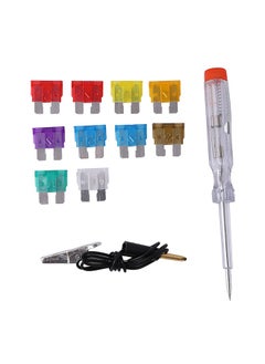 LAWAZIM Auto Plug-in Fuse with Tester 12-Piece | Fuse Assortment, Replacement Fuses for Car Boat Truck SUV Automotive  - Image 1