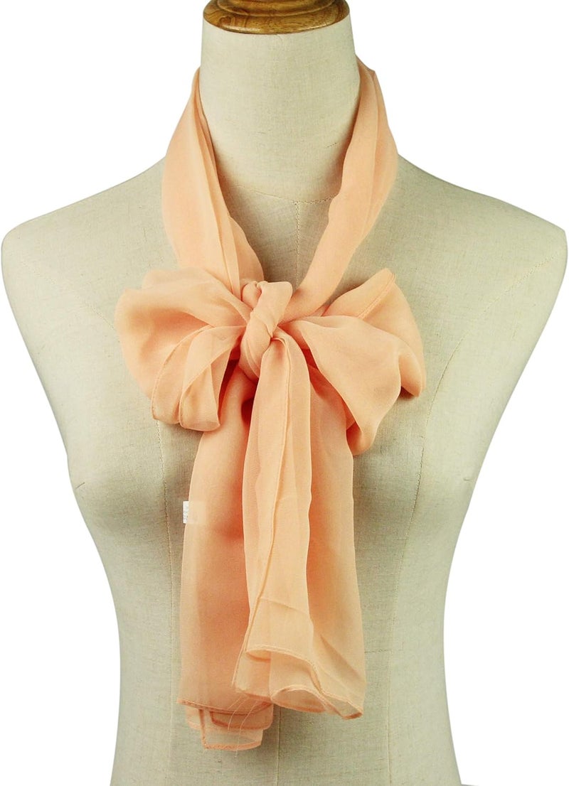 PANTONIGHT Long Chiffon Sheer Scarf For womens - Image 1
