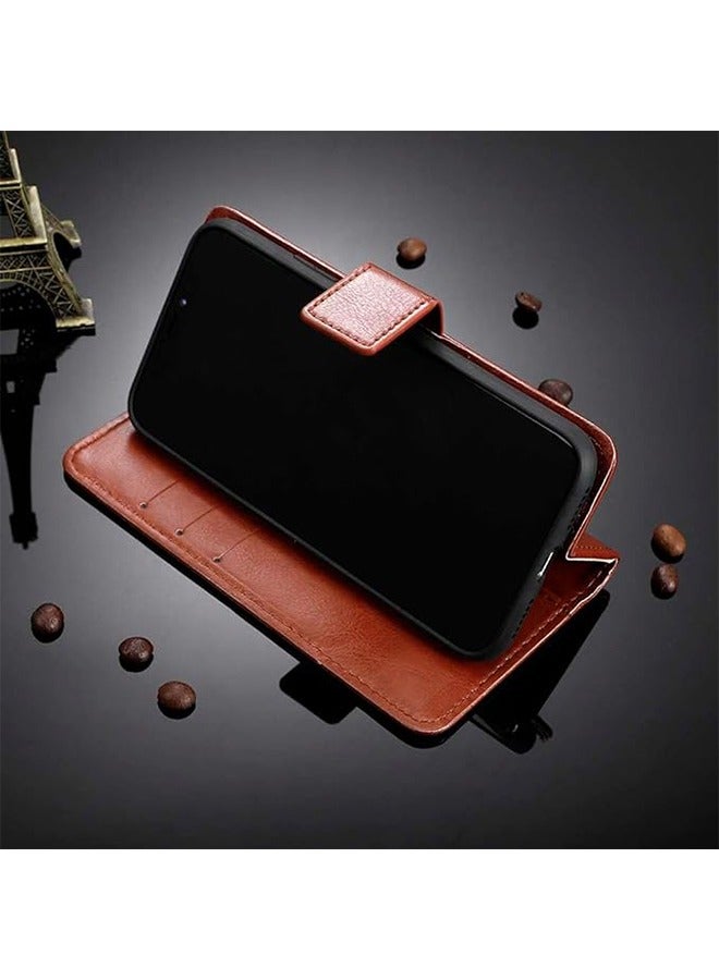 Ocean Huawei Nova Y70/Y70 Plus/Y71 4G Case, Premium PU Leather Flip Cover with Card Holder and Kickstand, Back Cover Drop-Proof Shock-Proof Protective Phone Case for Huawei NOVA Y70/Y70 Plus/Y71 4G(Black) - Image 4