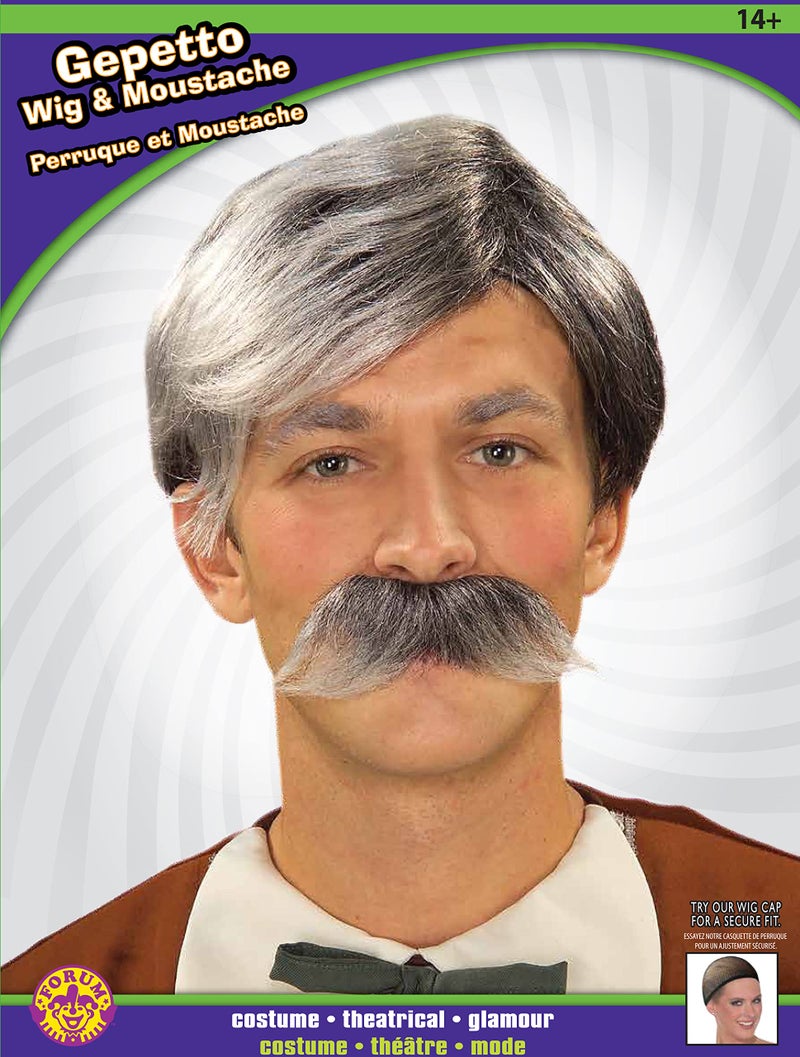 Rubies Geppetto Wig & Moustache for Adults, No Size - Image 4