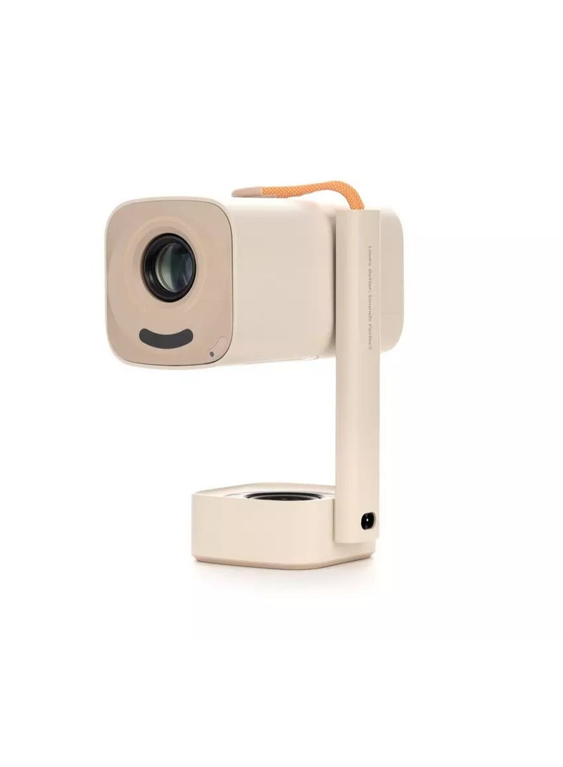 Yaber Projector T1 Pro, 200 IOS Lumens, 40–120 projection, 8W Speaker, 180° Rotation, Off White - Image 2