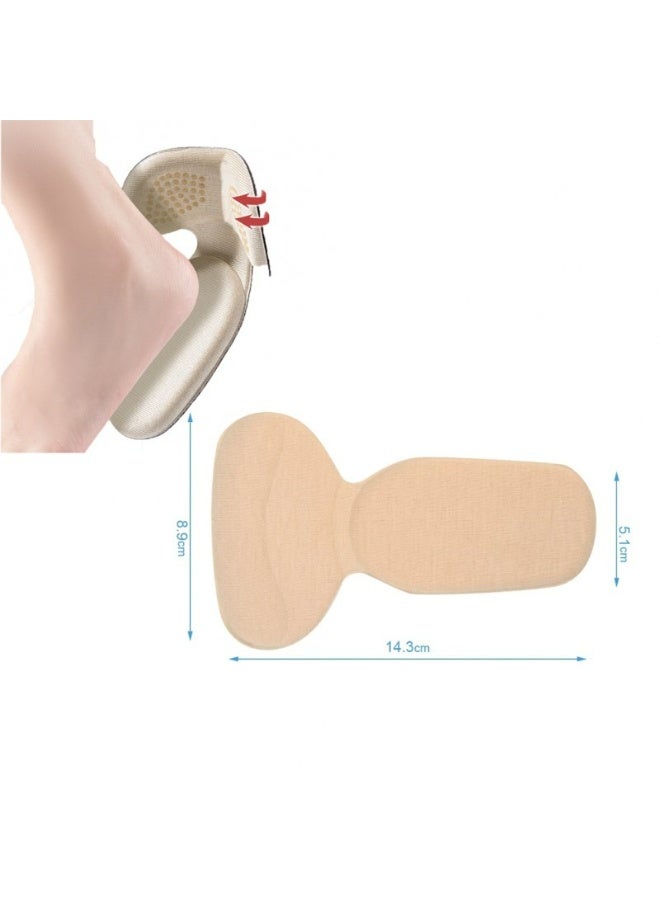 وسادة حذاء وكعب بيج، نعل داخلي من الإسفنج، نصف نعل داخلي، لتخفيف آلام الأحذية الفضفاضة، ملاءمة عالمية مريحة للجنسين - Image 5