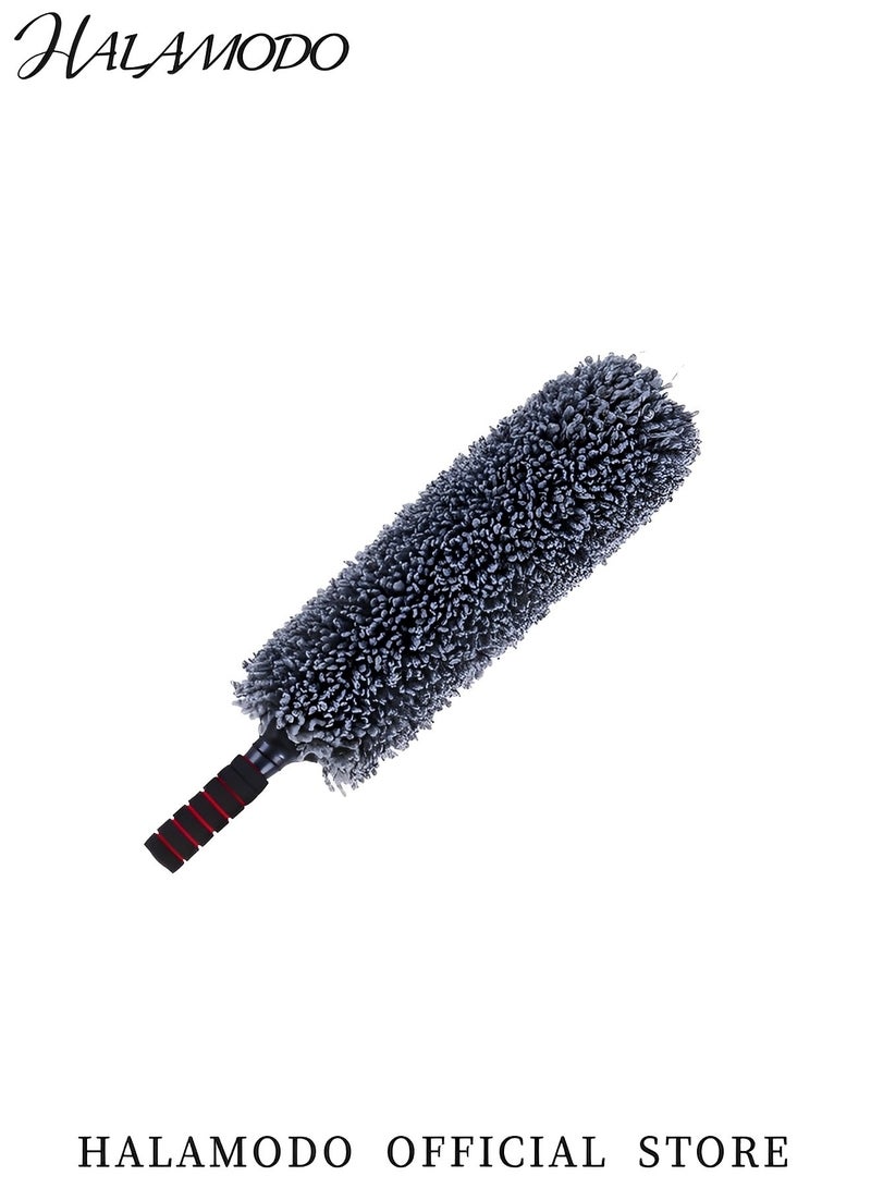 HALAMODO Car Duster Automobile Mop Exterior Soft Microfiber Scratchless Car Dust Brush with Extendable Handle Car Interior Cleaning for Car & Truck & Motorcycle - Image 2