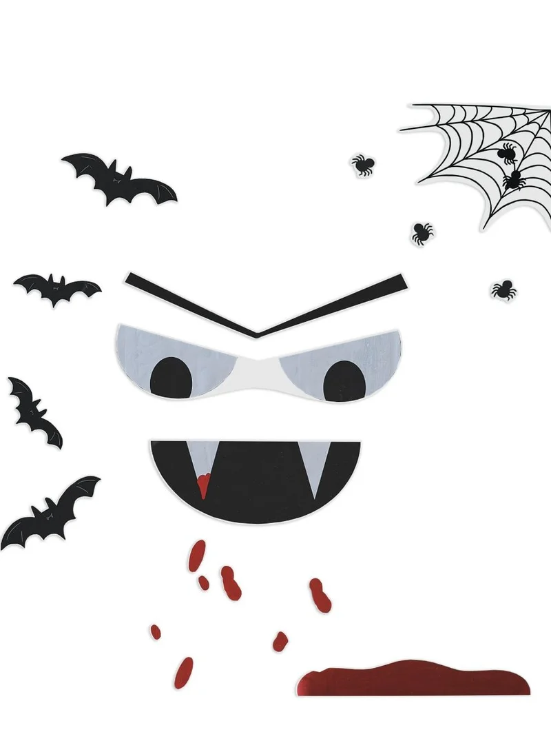 Ginger Ray Ginger Ray Door Stickers Vampire Face - Halloween Home Decor