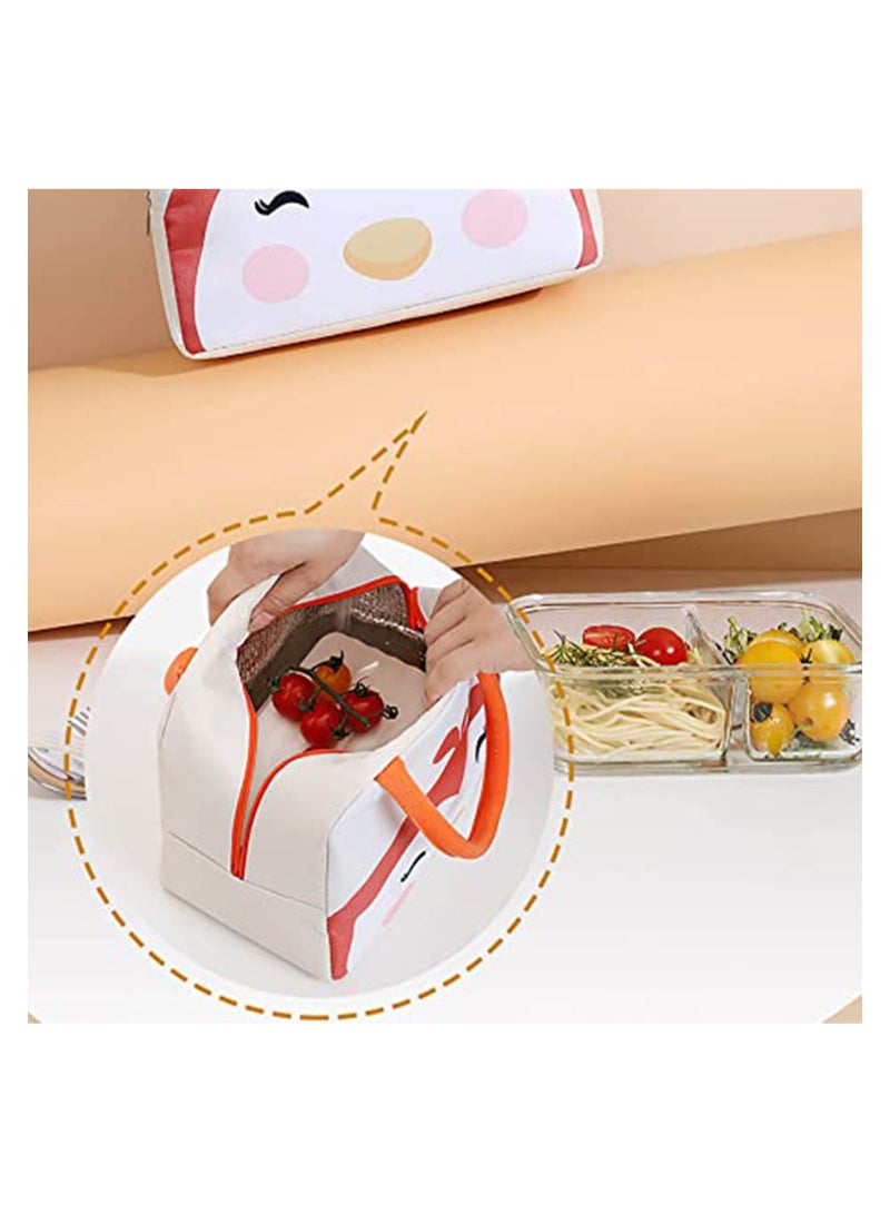 SYOSI Kids Lunch box Insulated Soft Bag, Waterproof Lunch Bag for Adults, Kids Cartoon Colors Insulated Lunch Box Cooler Bag Portable Tote Bag Food Storage Bag for Women Men Work School Picnic  - Image 5