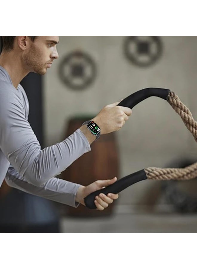 QIRG 5 Pcs Silicone Bands Compatible with Redmi Watch 5 Active/5 Lite，Soft Silicone Breathable Strap Sport Band for Men Women-Black/White/Blue/Orange/Green - Image 4