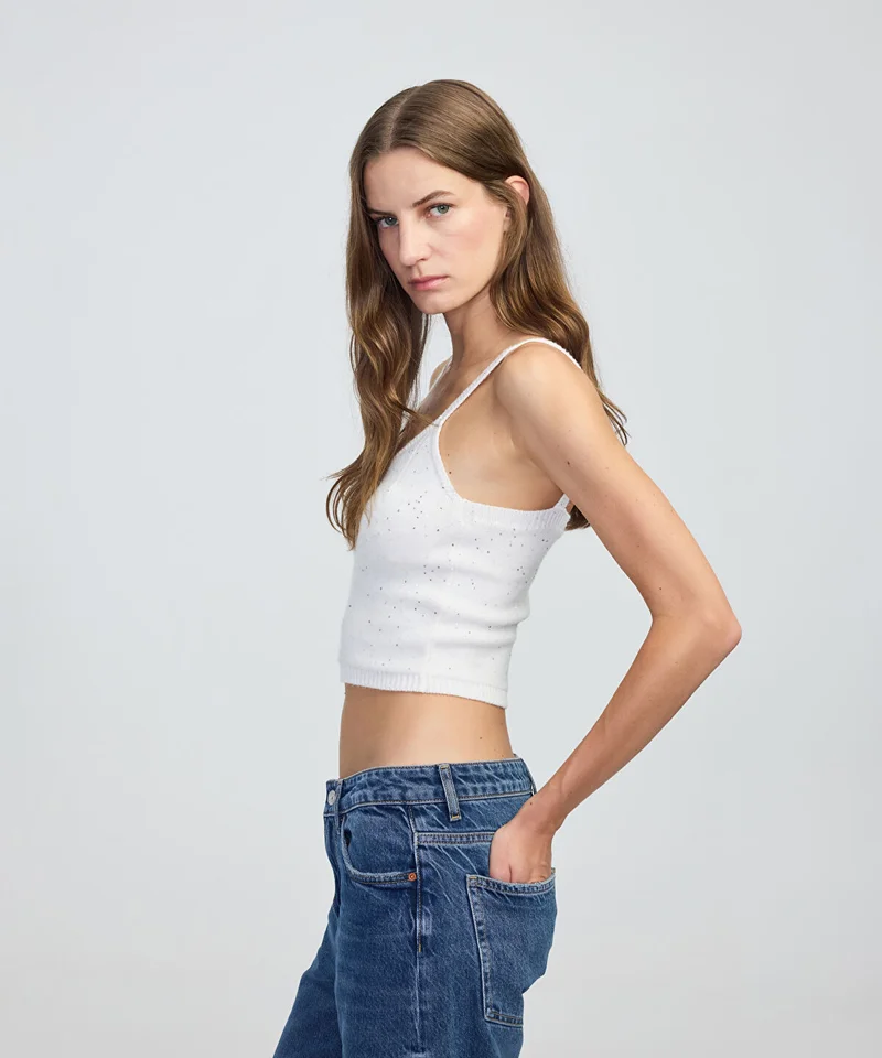 ابيكول Embellished Knit Top