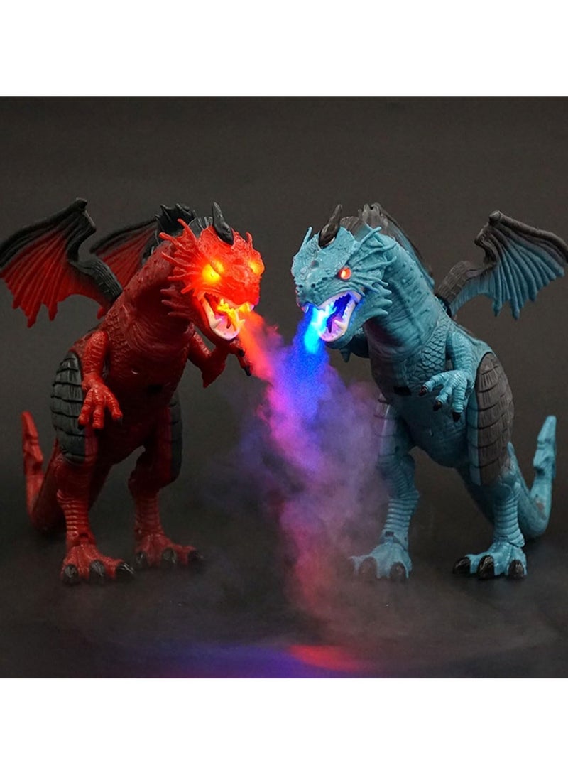 REZZOSS Remote Control Dinosaur Toy for Kids Boys & Girls – Dinosaur Planet Programmable Walking Velociraptor Robot with Wings | Realistic Roaring RC Dino with LED Lights | Educational Electronic Pet | Best Birthday Christmas Gift for 3-12 Year Olds | Blue - Image 2