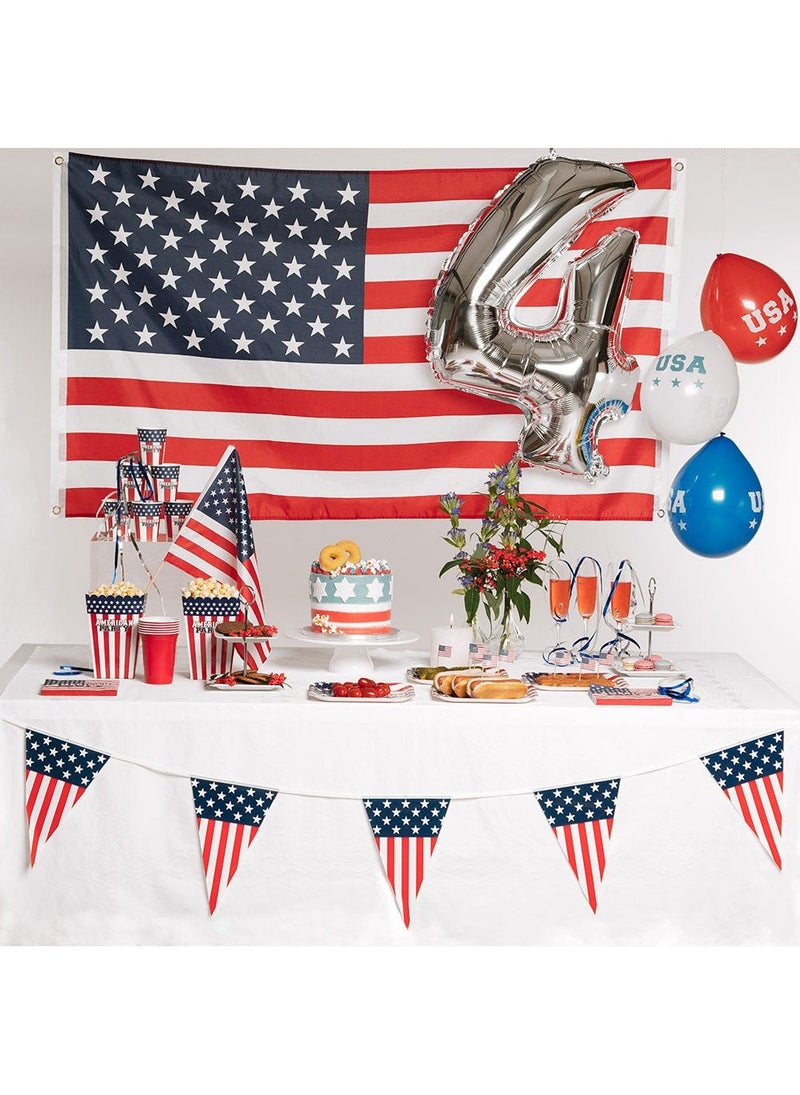 BOLAND American Party Disposable Paper Cups USA Flag Patriotic 9cm 10-Pack - Image 3
