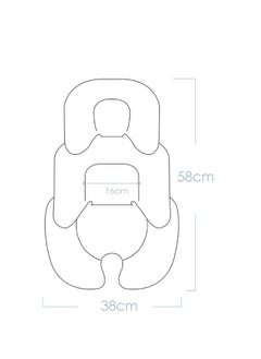 Generic Baby Seat Pad Liner for Stroller, Head and Body Support Pillow, Infant Car Seat Insert, for Newborn to Toddler Stroller Cushion (Black)  - Image 5