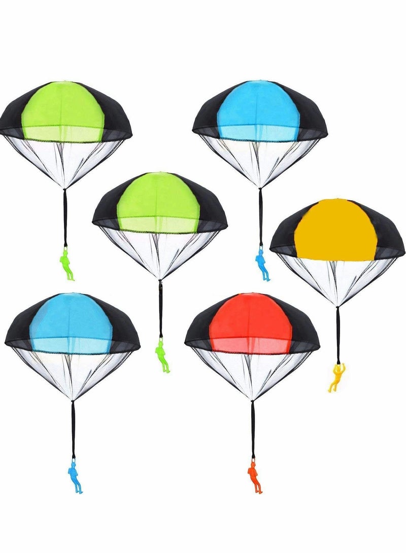 Excefore Parachute Action Figures Toy for Children's Flying Toys ( 6 Pack ) - Image 1