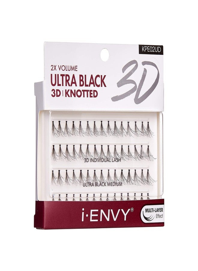 i.Envy i-ENVY 2X Volume 3D Ultra Black Individual Lashes (2 PACK, Medium) - Image 3