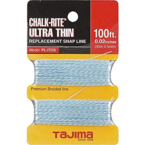 TAJIMA Replacement Snap-Line - 0.5 mm x 100 ft Chalk-Rite Braided String for Ultra-Thin & Precise Markings - PL-ITOS - Image 3