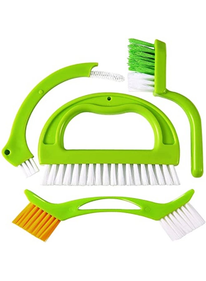 Zard Tile and Grout Cleaner Brush Set for Deep Cleaning Kitchen and Bathroom Surfaces, 4 in 1 Design for Effective Scrubbing and Detailing - Image 1