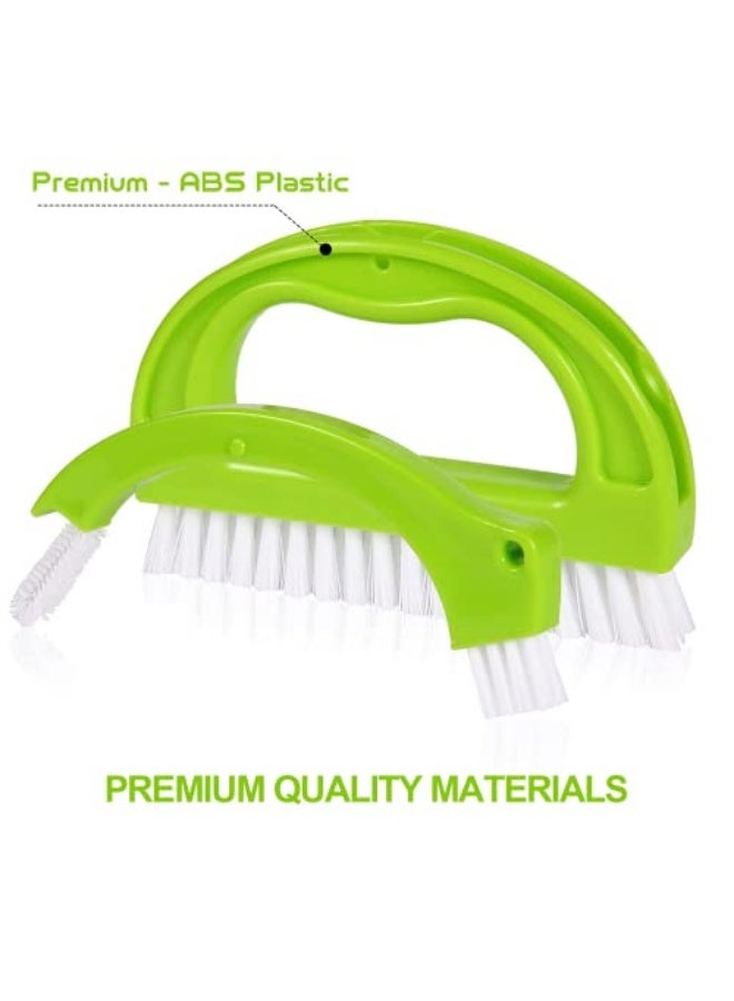 Zard Tile and Grout Cleaner Brush Set for Deep Cleaning Kitchen and Bathroom Surfaces, 4 in 1 Design for Effective Scrubbing and Detailing - Image 4