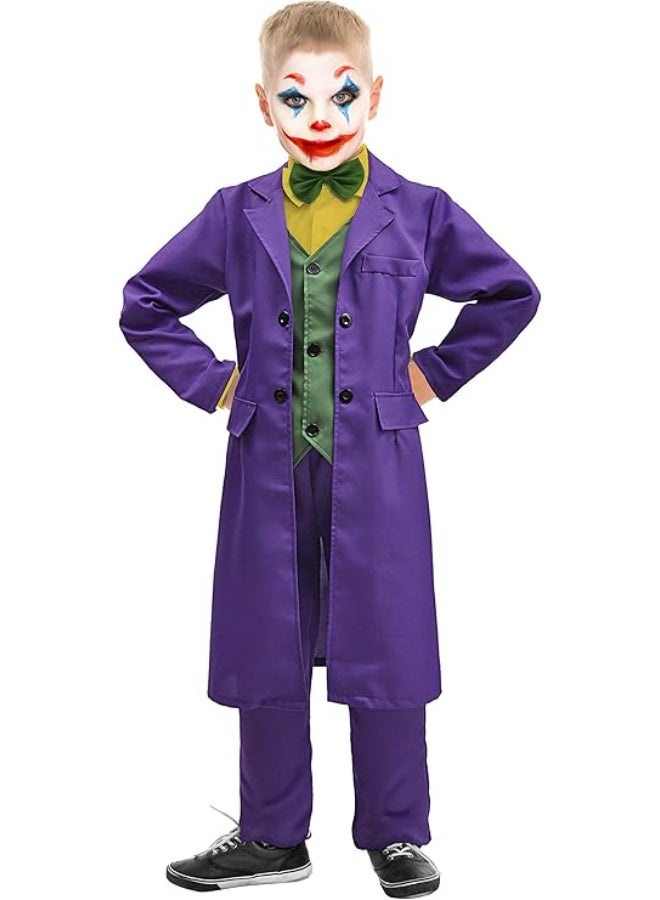 Ciao زي الجوكر للأطفال من 8-10 سنوات | زي رسمي مرخص من دي سي مع سترة وقميص وسروال - Image 2