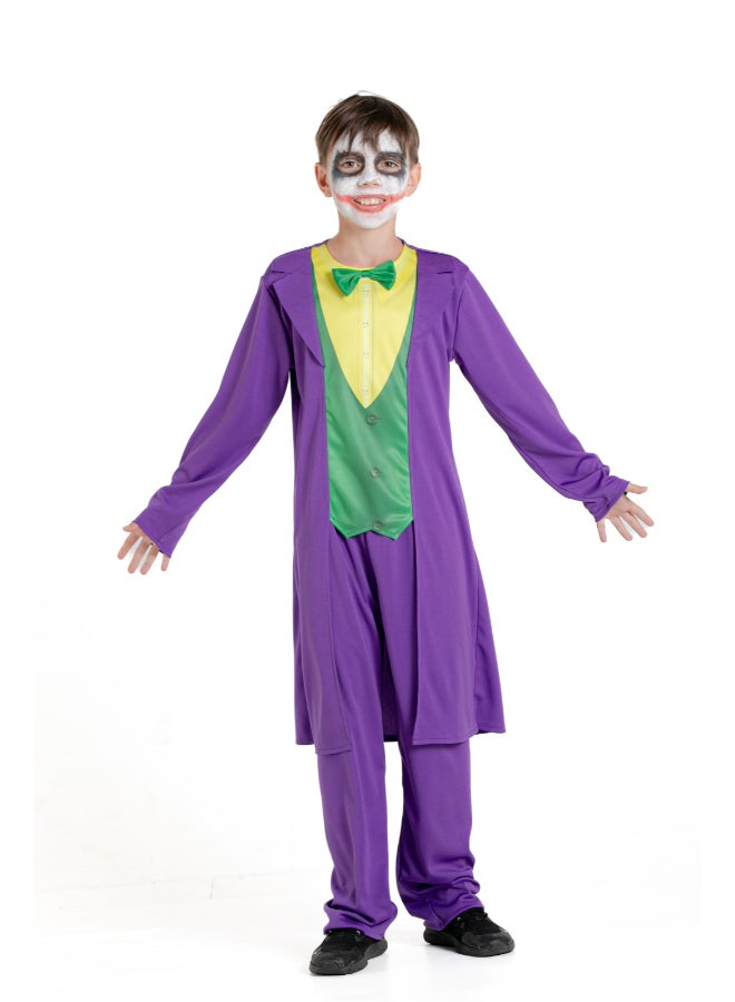 Ciao زي الجوكر للأطفال من 8-10 سنوات | زي رسمي مرخص من دي سي مع سترة وقميص وسروال - Image 1