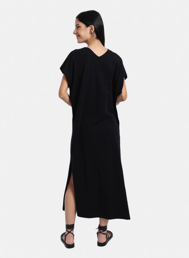 Carina Lounge Dress with Side Slits - Image 3