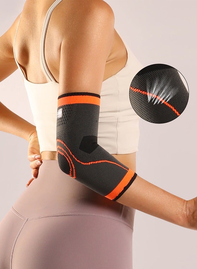 جينجبا سابورت دعامة الكوع الرياضية، كم ضاغط للكوع لالتهاب الأوتار ومرفق التنس، دعامة تقويمية للكوع، دعامة ضاغطة لتخفيف آلام الكوع للاعبي الجولف والتهاب المفاصل والتهاب الجراب ورفع الأثقال، مناسبة للرجال والنساء - Image 2