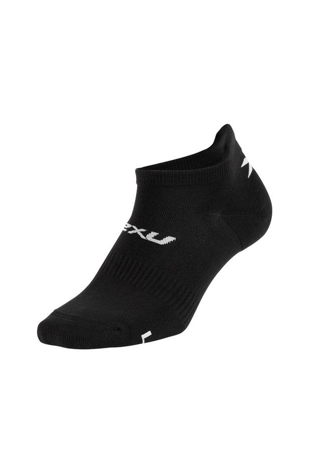 2XU Ankle Sock 3 Pack UQ6551e, BLK/WHT, Large