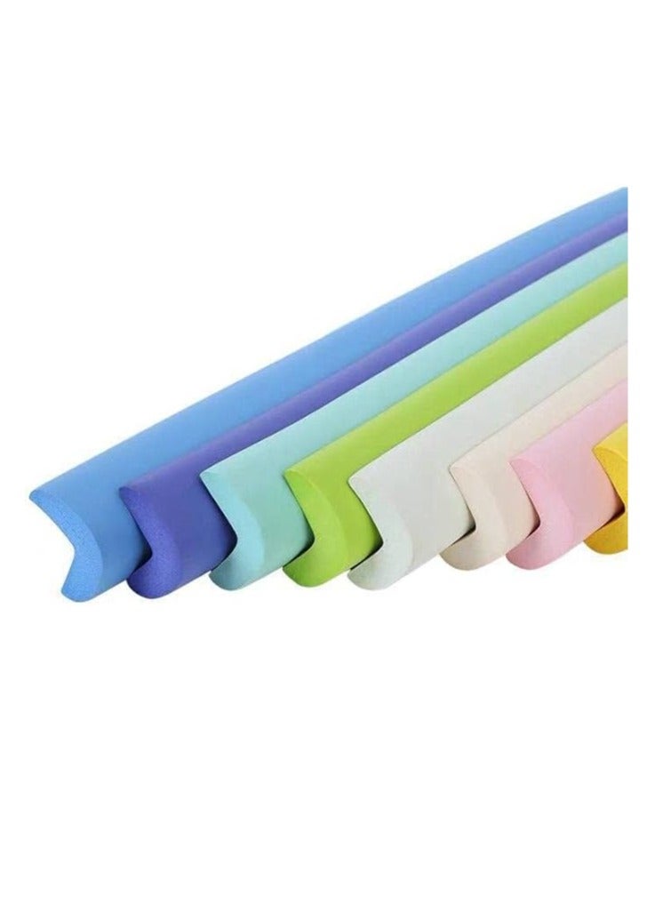 Corner Protectors with Heavy Duty Adhesive Tape, Foam Cushion for Nursery Desk Corners, Tables, and Kids Furniture, 8 Pack with 32 Adhesive Strips, Orange, Size M  - Image 2