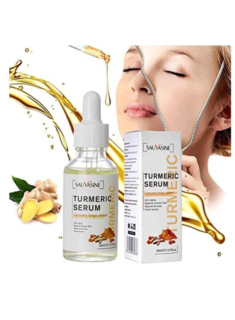 SAUVASINE Turmeric Dark Spot Corrector Serum Turmeric Repair Face Serum Bright Skin Dark Spot Corrector Face Whitening Serum 30ml - Image 2