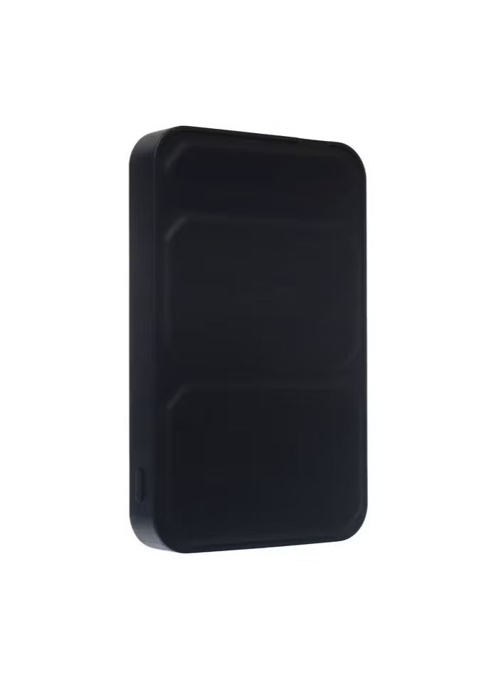 Lanex LP18 Mini PD And Wireless Magnetic Power Bank 5000mAh Type C / Lightning Made Of Premium Quality - Black - Image 3