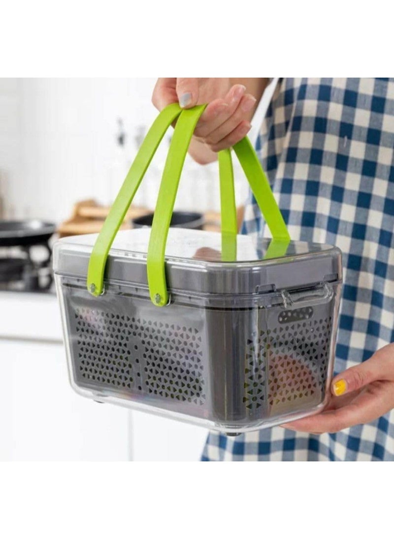 Generic - Vegetable Slicer Multi Blade Slicer Strainer + Storage Box with Airtight Lid Set of 22 in Practical Bag for Cutting Storage Organization in One Product B - Image 1