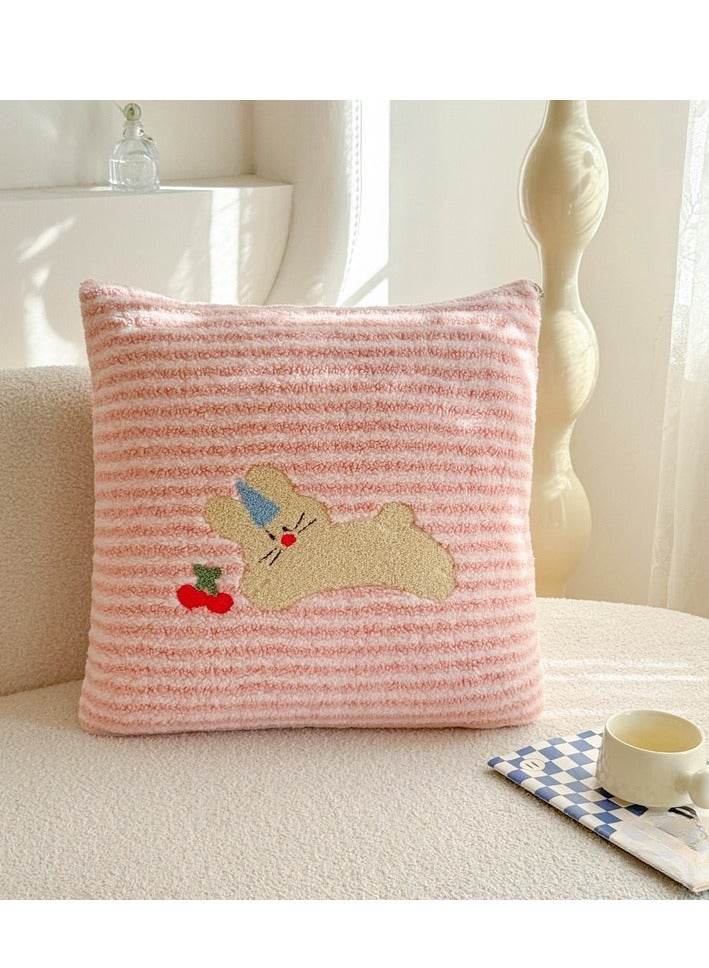 Towel Embroidery Pillow And Blanket Can Be Used For Both Car And Sofa Cushions, Suitable For Travel, Airplanes, Trains, Beds, Offices, And Rest  - Image 3