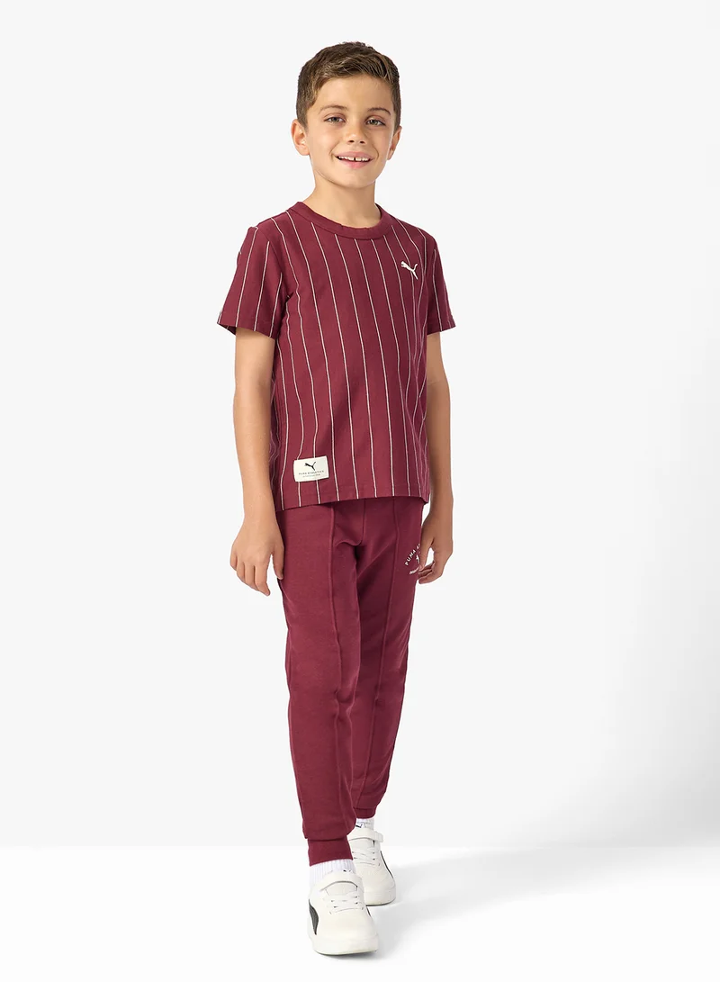 PUMA Kids Classic Striped T-Shirt