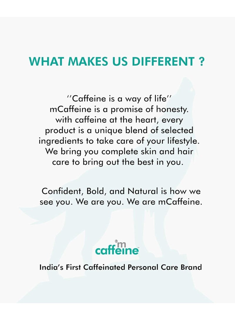 إم كافيين مجموعة تفتيح وتلميع الجسم بالقهوة من إم كافيين | مغذي؛ مزيل للاسمرار؛ مرطب | زيت للجسم ١٠٠ مل؛ مقشر للجسم ١٠٠ غرام؛ لوشن للجسم ٢٠٠ مل | خالٍ من البارابين والزيوت المعدنية | للبشرة العادية/الدهنية - Image 5