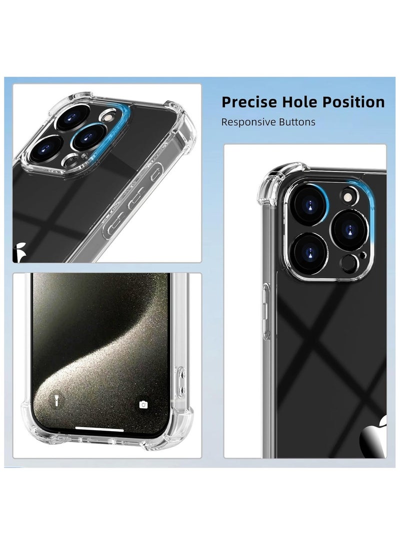 Slim Transparent TPU Case for iPhone 16 Pro Max with Four Corner Shock Absorption - Image 5