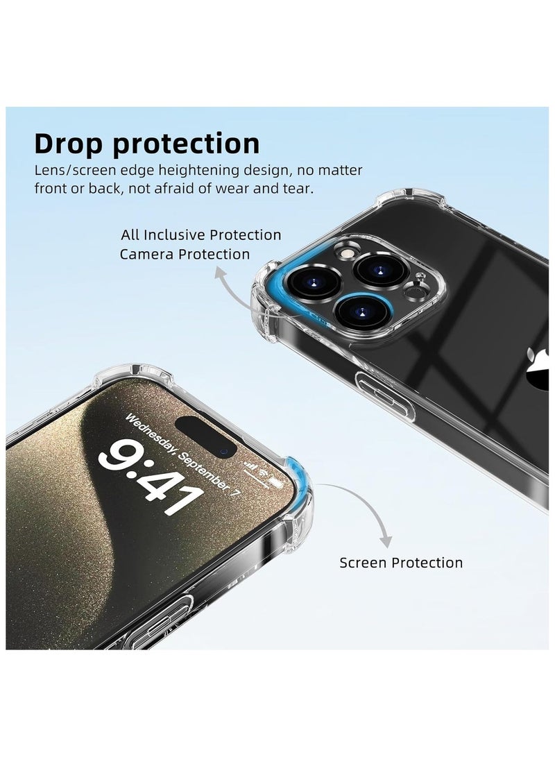 Slim Transparent TPU Case for iPhone 16 Pro Max with Four Corner Shock Absorption - Image 2