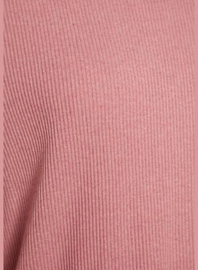 trendyol Dry Rose Corduroy Knitted Top and Bottom Set TBBAW24CP00025
