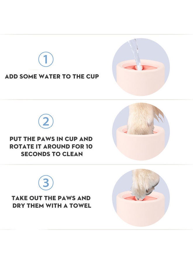 NIBEMINENT Pet Paw Cleaner Cup Orange 12.00 x 10.60 10.60cm - Image 3