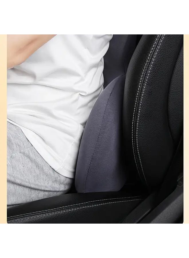 Ergonomic Memory Foam Floral Blue Car Headrest Pillow For Neck And Lumbar Support - Image 4