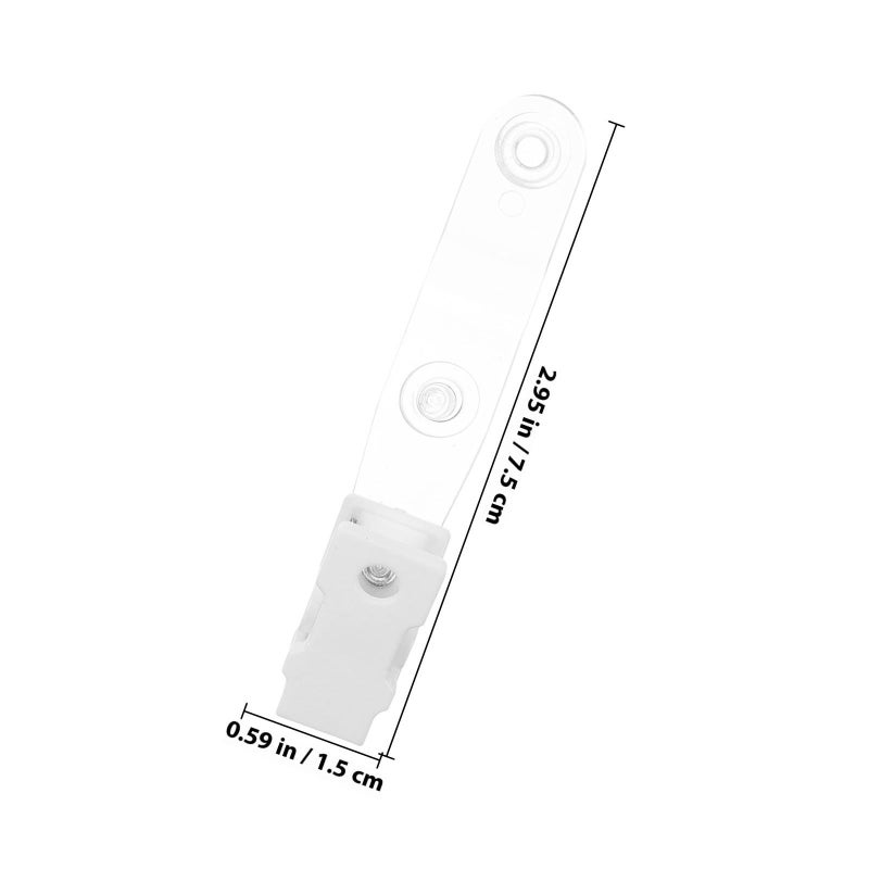 10pcs White Plastic Garden Flag Clips Weather Resistant Fixing Clamps For Yard Poles - Image 3