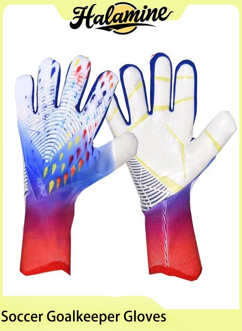 Halamine Soccer Goalkeeper Gloves, Professional Non-slip Goalie Gloves for Kids Youth, With Strong Grip And Protection, 8 Size  - Image 1