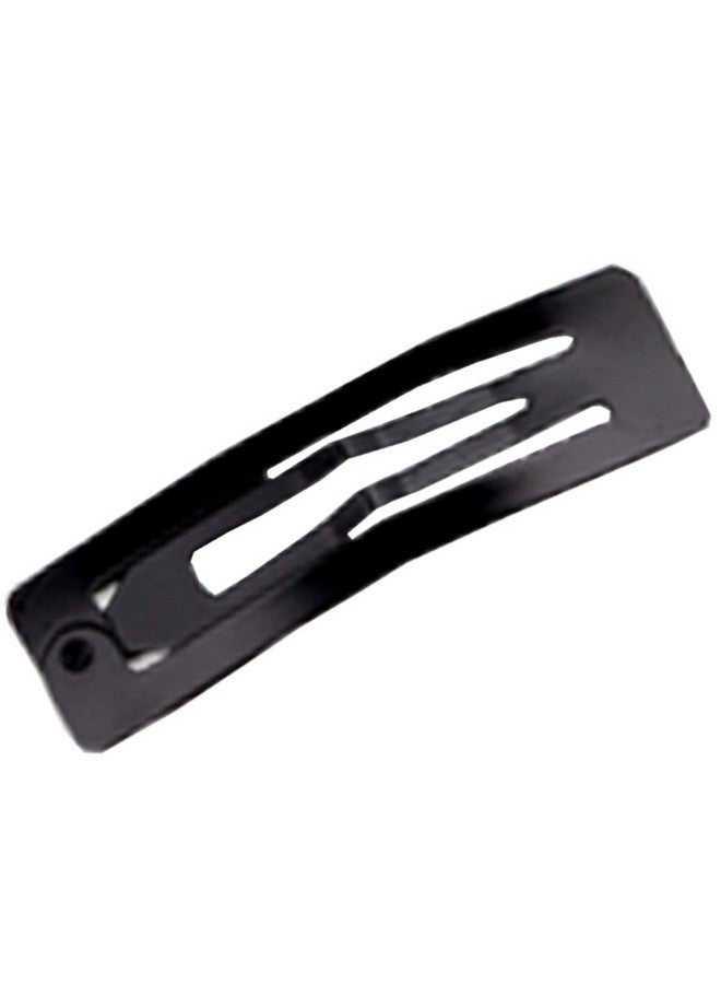 Teensery 20 Pcs 3Inch Scrub Black Hair Clips Metal Rectangle Hair Clips No Slip Paint Hair Clips Hair Accessories For Girls - Image 1