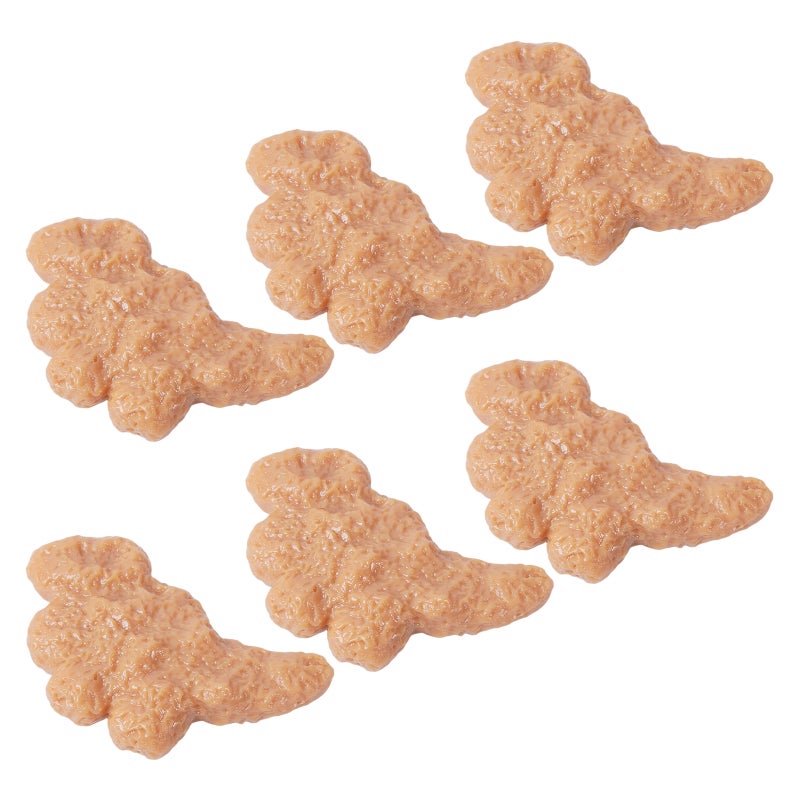 6pcs Dinosaur Chicken Fake Food Props | Realistic Photography Miniatures for Kitchen Display Party Decor & Dessert Shop Decoration - Image 5