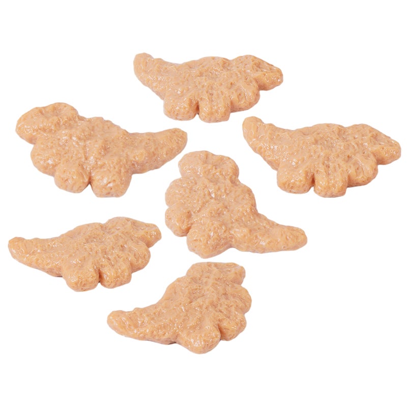6pcs Dinosaur Chicken Fake Food Props | Realistic Photography Miniatures for Kitchen Display Party Decor & Dessert Shop Decoration - Image 1