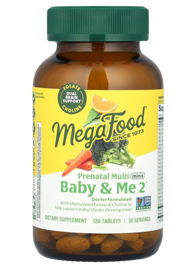MegaFood Baby & Me 2™ Prenatal Multi Minis 120 Tablets