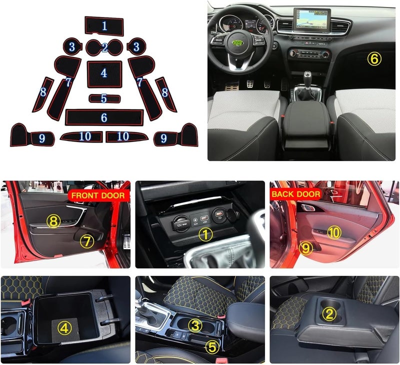 DEMULAX Car Anti-slip Mat Set for Ceed and XCeed - Image 2